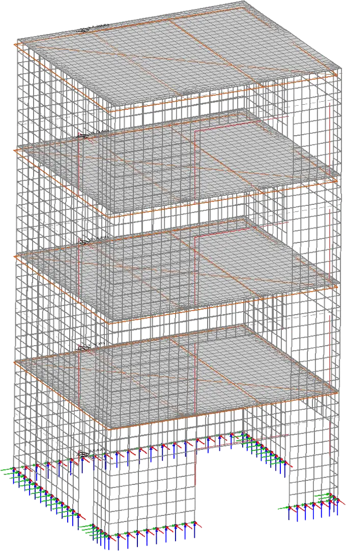 FEM Strukturmodell · CL-THERM Tragwerk